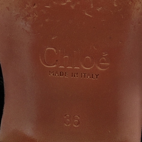 SOLD Chloe Harper lace-up leather backless loafers - Picture 8 of 8